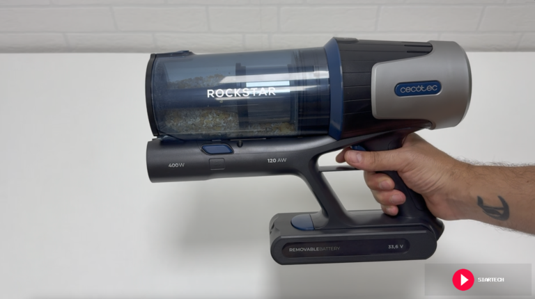 Conga Rockstar RS50: análisis de un aspirador escoba económico con modo automático y luz LED