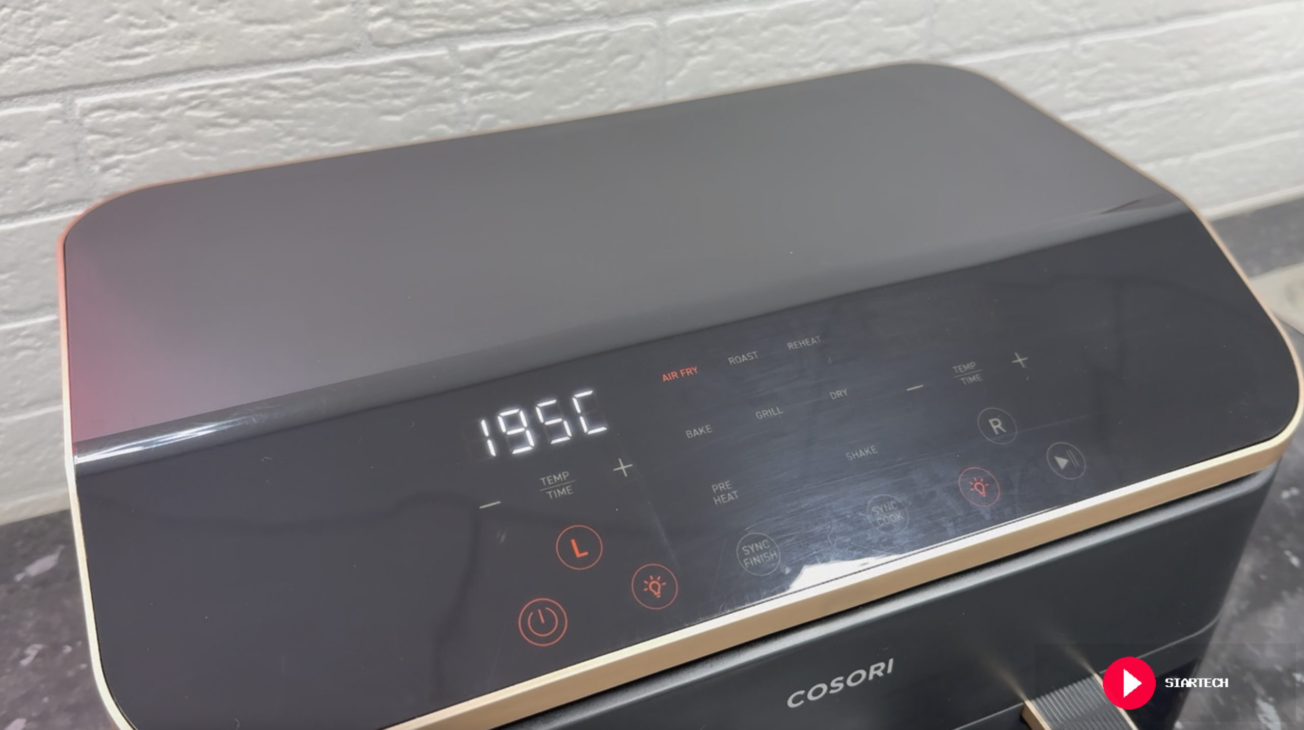 Cosori Dual Basket - pantalla panel