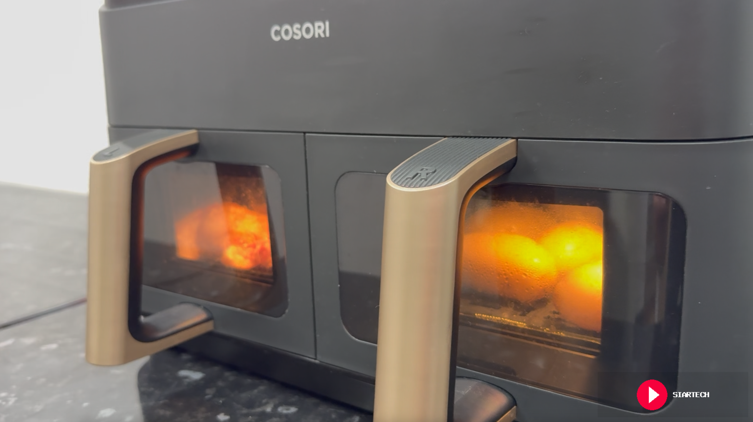Cosori Dual Basket - ventana luz