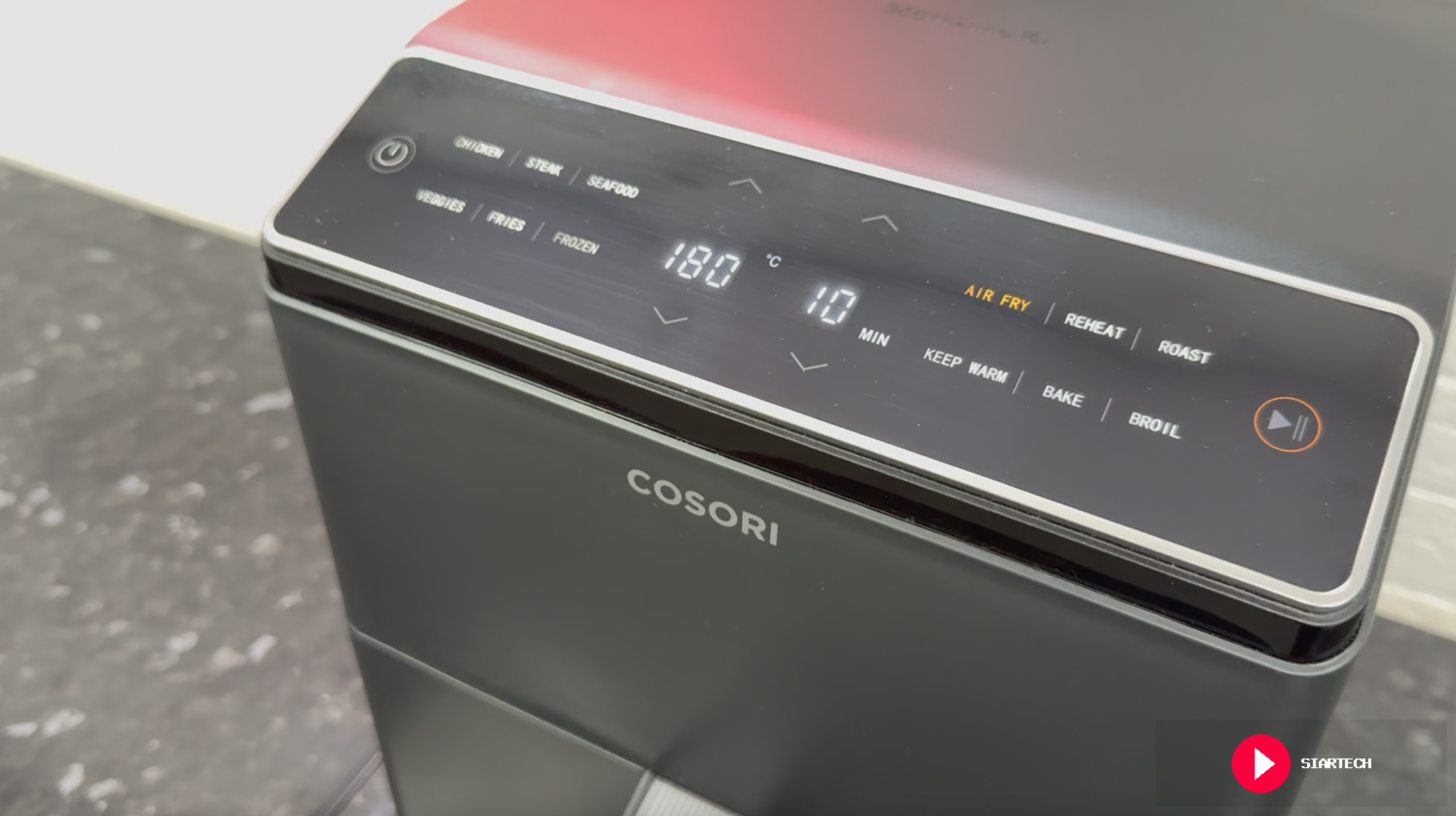 Cosori Dual Blaze - pantalla panel