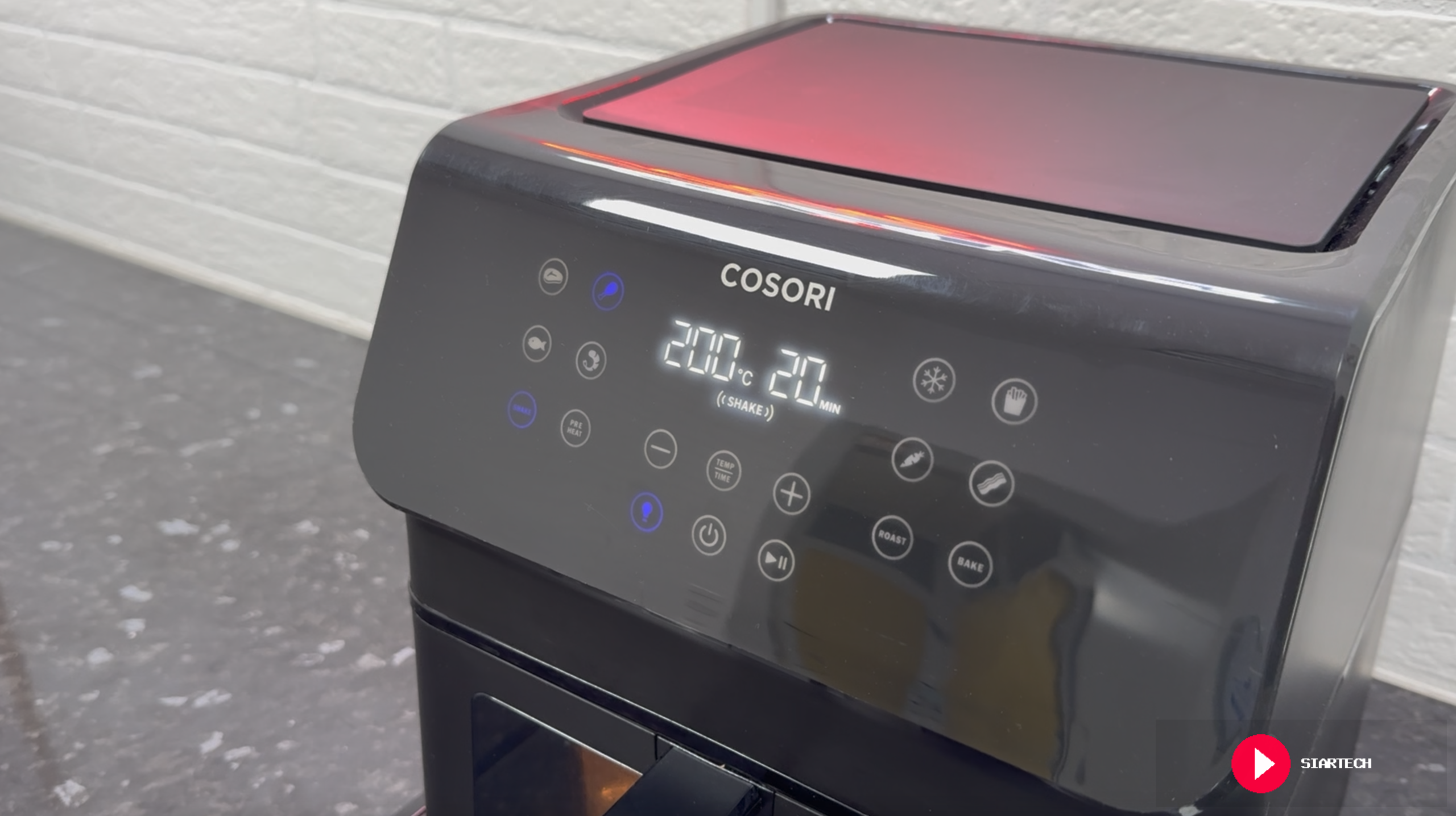 Cosori Premium II Plus - pantalla panel