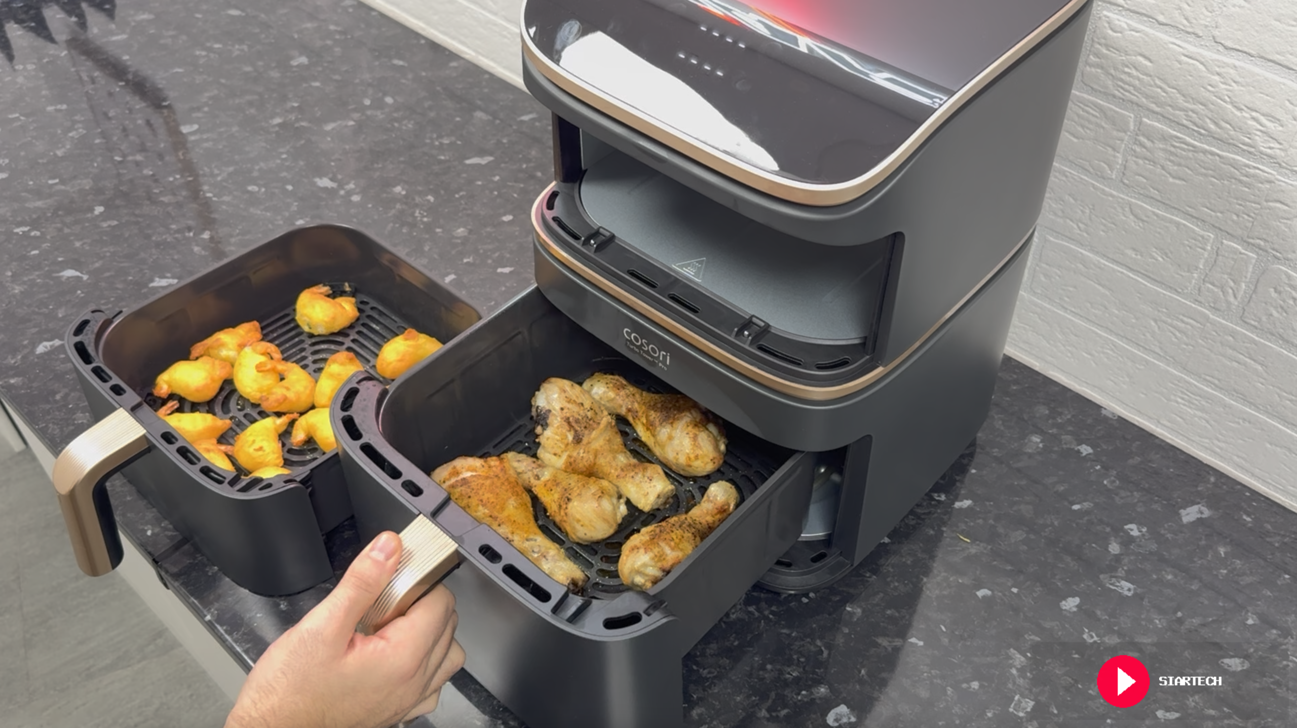 Cosori Turbo Tower Pro - capacidad