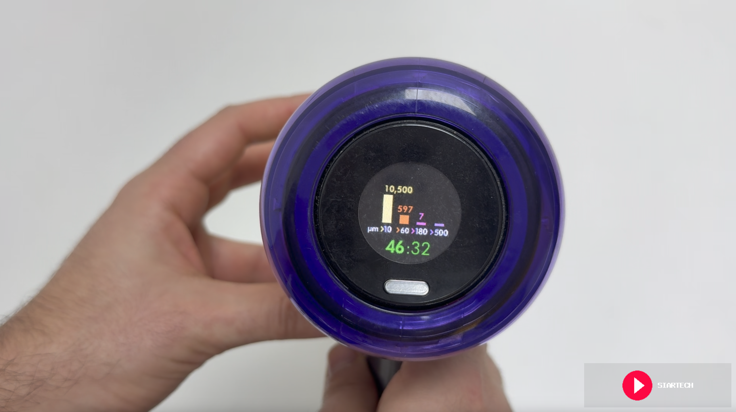 Pantalla del Dyson V12.